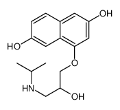 4-[2-hydroxy-3-(propan-2-ylamino)propoxy]naphthalene-2,6-diol Structure