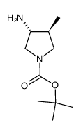 trans-1-Boc-3-amino-4-methylpyrrolidine structure