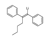 (E)-1-lithio-1,2-dipehnylhex-1-ene Structure