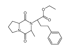 ethyl (2S)-2-[(3S,8aS)-3-methyl-1,4-dioxo-6,7,8,8a-tetrahydro-3H-pyrrolo[1,2-a]pyrazin-2-yl]-4-phenylbutanoate Structure