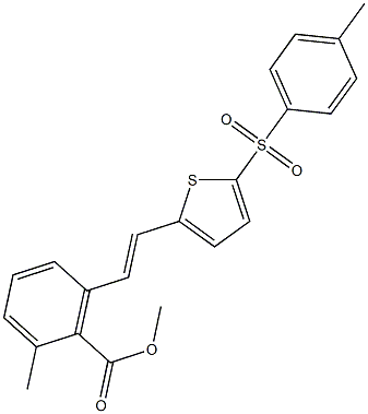 2-Methyl-6-{2-[5-(toluene-4-sulfonyl)-thiophen-2-yl]-vinyl}-benzoic acid methyl ester picture