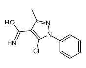 5-chloro-3-methyl-1-phenylpyrazole-4-carboxamide结构式