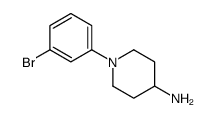 1-(3-溴苯基)哌啶-4-胺结构式