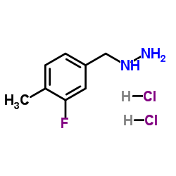 (3-Fluoro-4-methylbenzyl)hydrazine dihydrochloride Structure