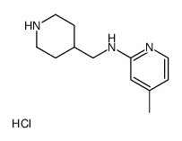(4-Methyl-pyridin-2-yl)-piperidin-4-ylmethyl-amine hydrochloride structure