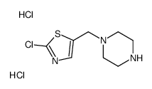 1-(2-Chloro-thiazol-5-ylmethyl)-piperazine dihydrochloride structure