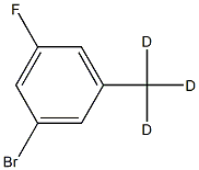 3-Fluoro-5-(methyl-d3)bromobenzene结构式