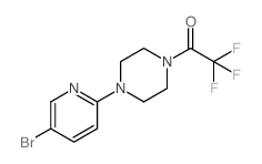 2-(4-三氟乙酰基哌嗪)-5-溴吡啶结构式