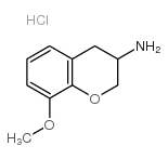 8-甲氧基苯并二氢吡喃-3-胺盐酸盐结构式