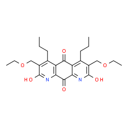 3,7-Bis(ethoxymethyl)-4,6-dipropylpyrido[3,2-g]quinoline-2,5,8,10(1H,9H)-tetrone Structure