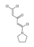 1,1,5-trichloro-5-(pyrrolidin-1-yl)penta-1,4-dien-3-one Structure