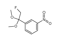 1-(2-fluoro-1,1-dimethoxyethyl)-3-nitrobenzene结构式