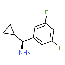 (1S)(3,5-DIFLUOROPHENYL)CYCLOPROPYLMETHYLAMINE Structure