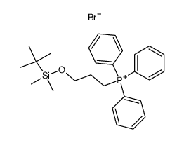 [3-[(tert-butyldimethylsilyl)oxy]propyl]triphenylphosphonium bromide结构式