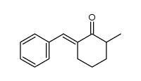 (E)-2-benzylidene-6-methylcyclohexanone Structure