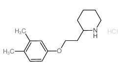 2-[2-(3,4-Dimethylphenoxy)ethyl]piperidine hydrochloride Structure