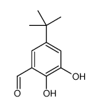 5-叔丁基-2,3-二羟基苯甲醛结构式