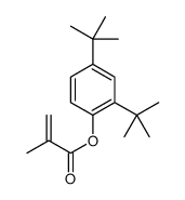 (2,4-ditert-butylphenyl) 2-methylprop-2-enoate结构式