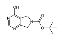 4-氧代叔丁基-3H,4H,5H,6H,7H-吡咯并[3,4-d]嘧啶-6-羧酸盐结构式