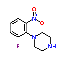 1-(2-Fluoro-6-nitrophenyl)piperazine Structure