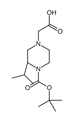 2-[(3S)-4-[(2-methylpropan-2-yl)oxycarbonyl]-3-propan-2-ylpiperazin-1-yl]acetic acid结构式