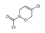 2H-1,2-Oxazine-2-carbonyl chloride, 5-chloro-3,6-dihydro- (9CI)结构式