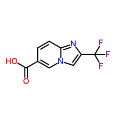 2-(Trifluoromethyl)imidazo[1,2-a]pyridine-6-carboxylic acid结构式