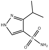 3-(丙-2-基)-1H-吡唑-4-磺酰胺结构式