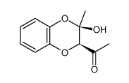 1-((2S,3R)-3-Hydroxy-3-methyl-2,3-dihydro-benzo[1,4]dioxin-2-yl)-ethanone结构式