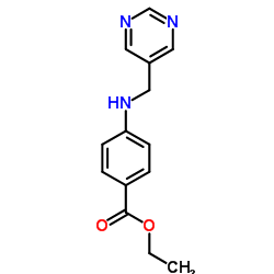 Ethyl 4-(pyrimidin-5-ylmethylamino)benzoate Structure