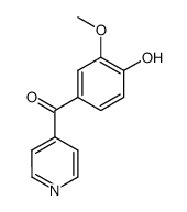 4-hydroxy-3-methoxyphenyl 4-pyridyl ketone Structure