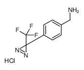 4-[3-(三氟甲基)-3H-双吖丙啶-3-基]苄胺盐酸盐结构式