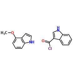 4-Methoxy-1H-indole-3-carbonyl chloride结构式