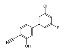 4-(3-chloro-5-fluorophenyl)-2-hydroxybenzonitrile结构式