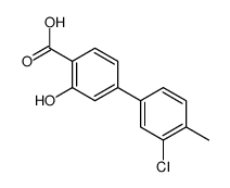 4-(3-chloro-4-methylphenyl)-2-hydroxybenzoic acid Structure