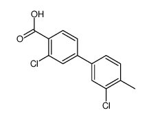 2-chloro-4-(3-chloro-4-methylphenyl)benzoic acid结构式