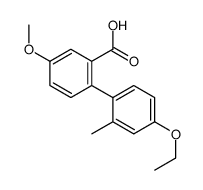 2-(4-ethoxy-2-methylphenyl)-5-methoxybenzoic acid Structure