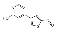 4-(2-oxo-1H-pyridin-4-yl)thiophene-2-carbaldehyde结构式