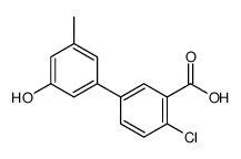 2-chloro-5-(3-hydroxy-5-methylphenyl)benzoic acid结构式