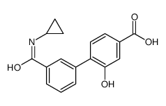 4-[3-(cyclopropylcarbamoyl)phenyl]-3-hydroxybenzoic acid结构式