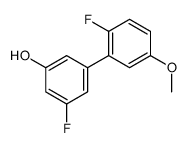 3-fluoro-5-(2-fluoro-5-methoxyphenyl)phenol Structure