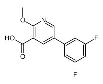 5-(3,5-difluorophenyl)-2-methoxypyridine-3-carboxylic acid结构式