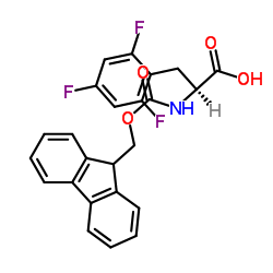 Fmoc-2,4,6-Trifluoro-L-Phenylalanine结构式