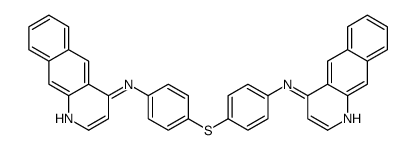 N-[4-[4-(benzo[g]quinolin-4-ylamino)phenyl]sulfanylphenyl]benzo[g]quinolin-4-amine Structure