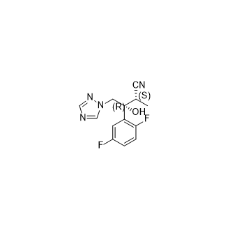 Rel-(2R,3S)-3-(2,5-Difluorophenyl)-3-Hydroxy-2-Methyl-4-(1H-1,2,4-Triazol-1-Yl)Butanenitrile structure