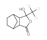 3-hydroxy-3-(trichloromethyl)hexahydro-4,7-methanoisobenzofuran-1(3H)-one Structure