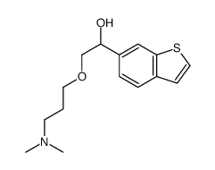 alpha-((3-(Dimethylamino)propoxy)methyl)benzo(b)thiophene-6-methanol structure