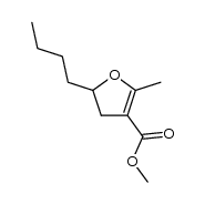 methyl 5-butyl-2-methyl-4,5-dihydrofuran-3-carboxylate结构式