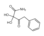 2,2-dihydroxy-3-oxo-4-phenylbutanamide结构式