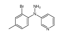 N-(2-bromo-4-methylphenyl)-N-(pyridin-3-yl)hydrazine Structure